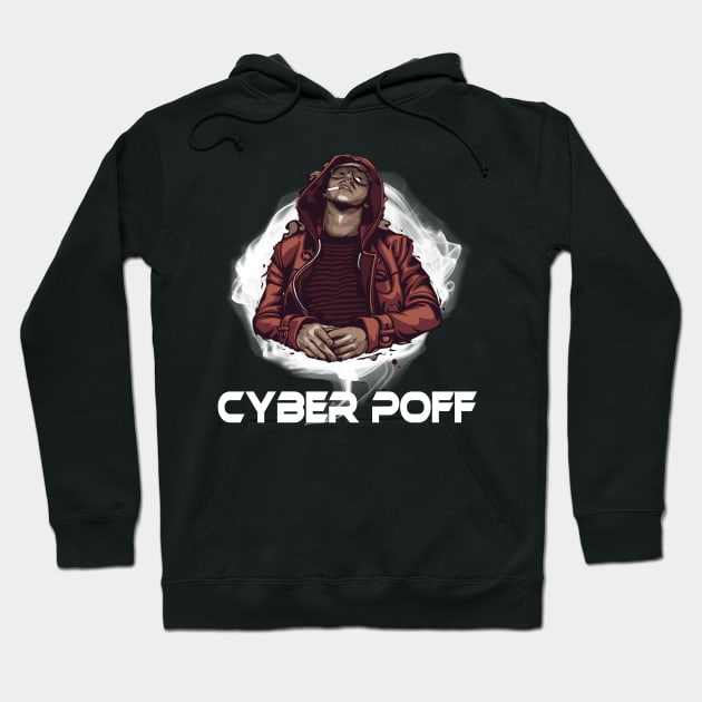 cyber poff Hoodie by JulieVie Design